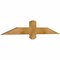 Ekena Millwork Eugene Rough Sawn Timber Gable Bracket, Western Red Cedar, 48"W x 8"H x 2"D x 4"F, 4/12 Pitch GBW048X08X0204EUG00RWR - alternate 3